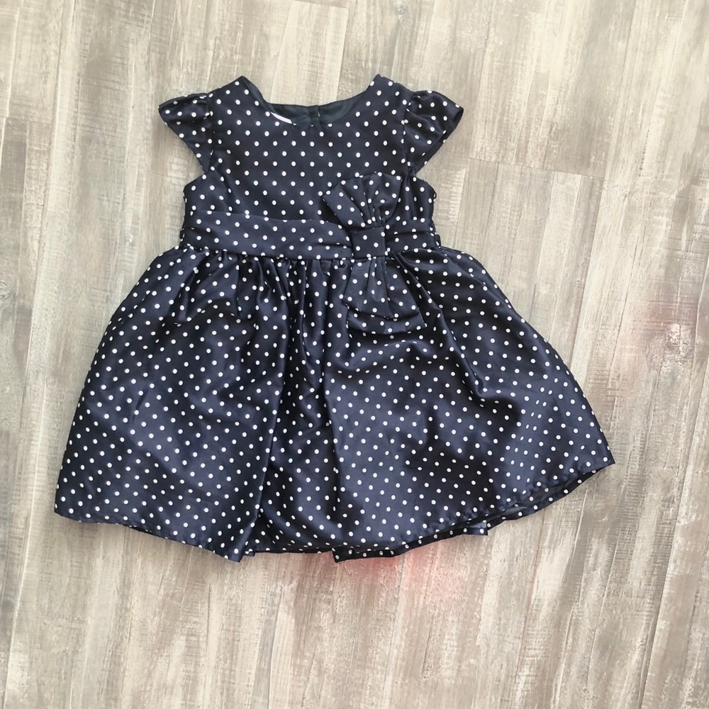 Satin Polka dot dress